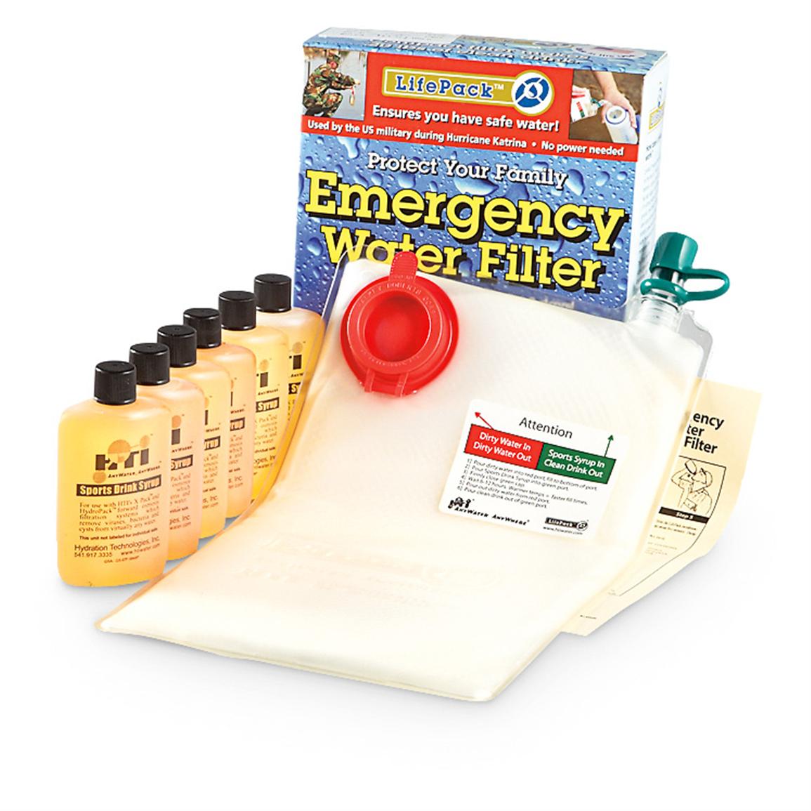 Life Pack Emergency Water Filtration System