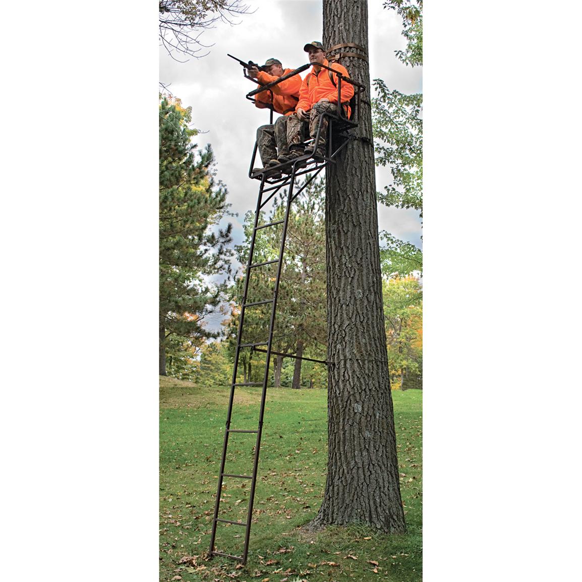 River S Edge 15 Double Act Extreme Two Man Ladder Stand 220044   220044 Ts 