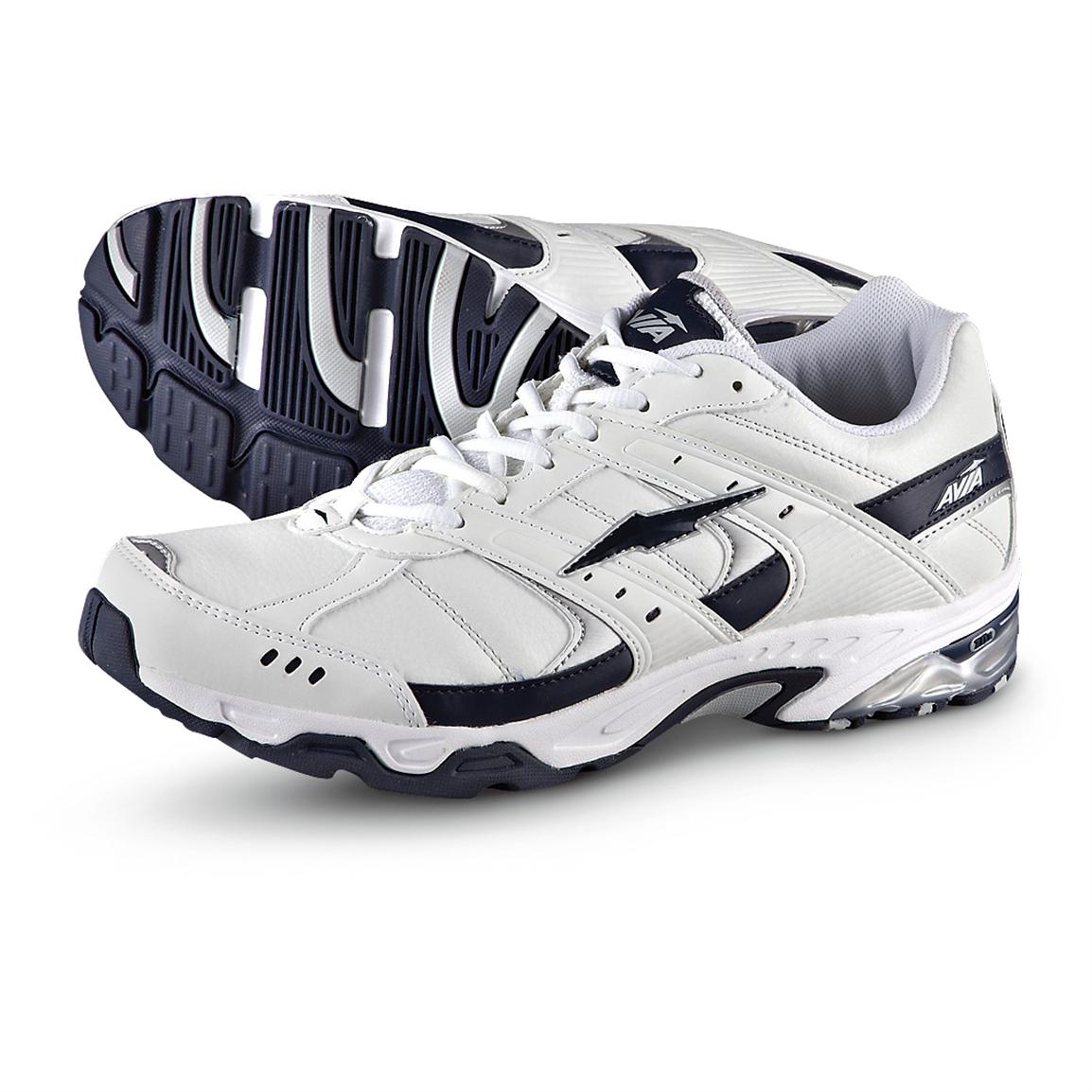 Men's AVIA® 115 Cross Trainers, White / Navy - 220206, Running Shoes ...