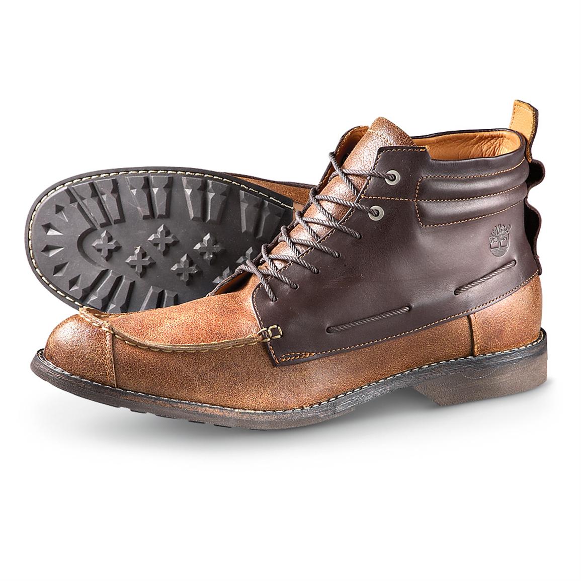 Men's Timberland® Earthkeepers® Moc - toe Chukka Boots, Brown / Wheat ...