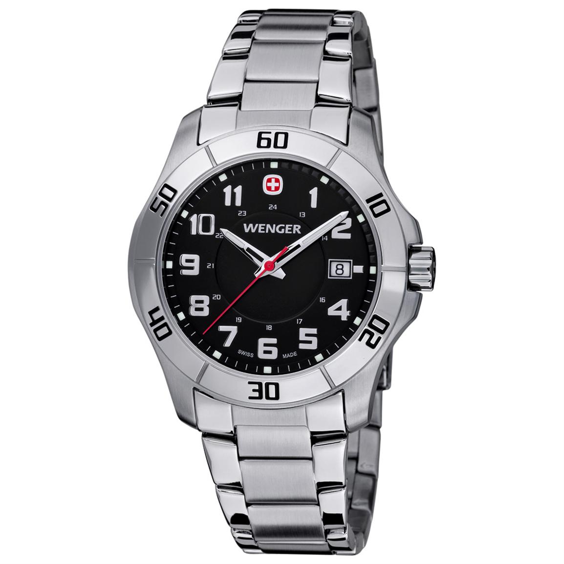 Men's Wenger® 70487 Alpine Watch with Stainless Steel Band - 220803 ...