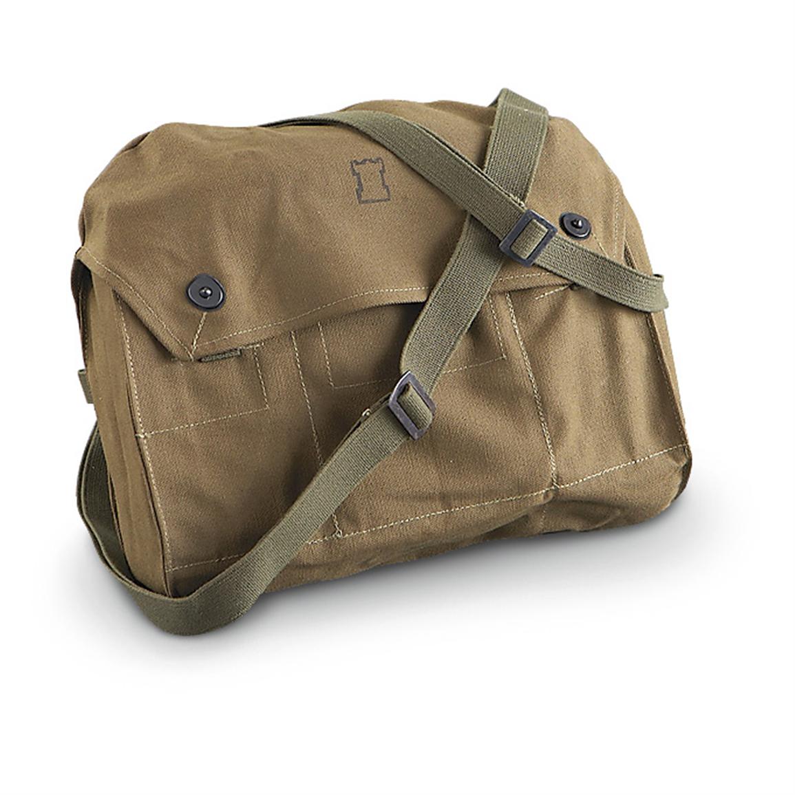 2 Used Finnish Military Shoulder Bags, Olive Drab - 220906, Shoulder ...