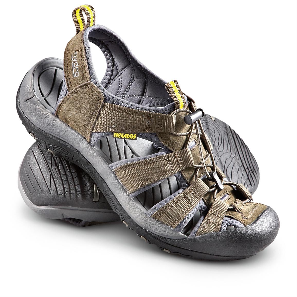 Men's Nevados® Strand Sandals, Leaf Brown - 221063, Sandals & Flip ...