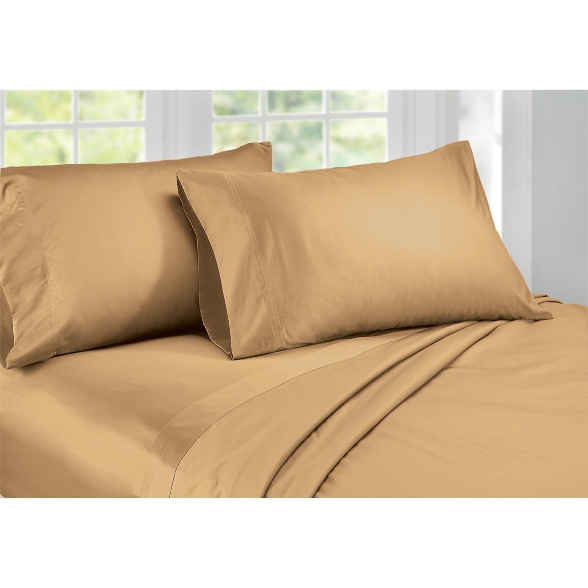 600 Thread Count Cotton Sateen Sheet Set 221302, Sheets at Sportsman