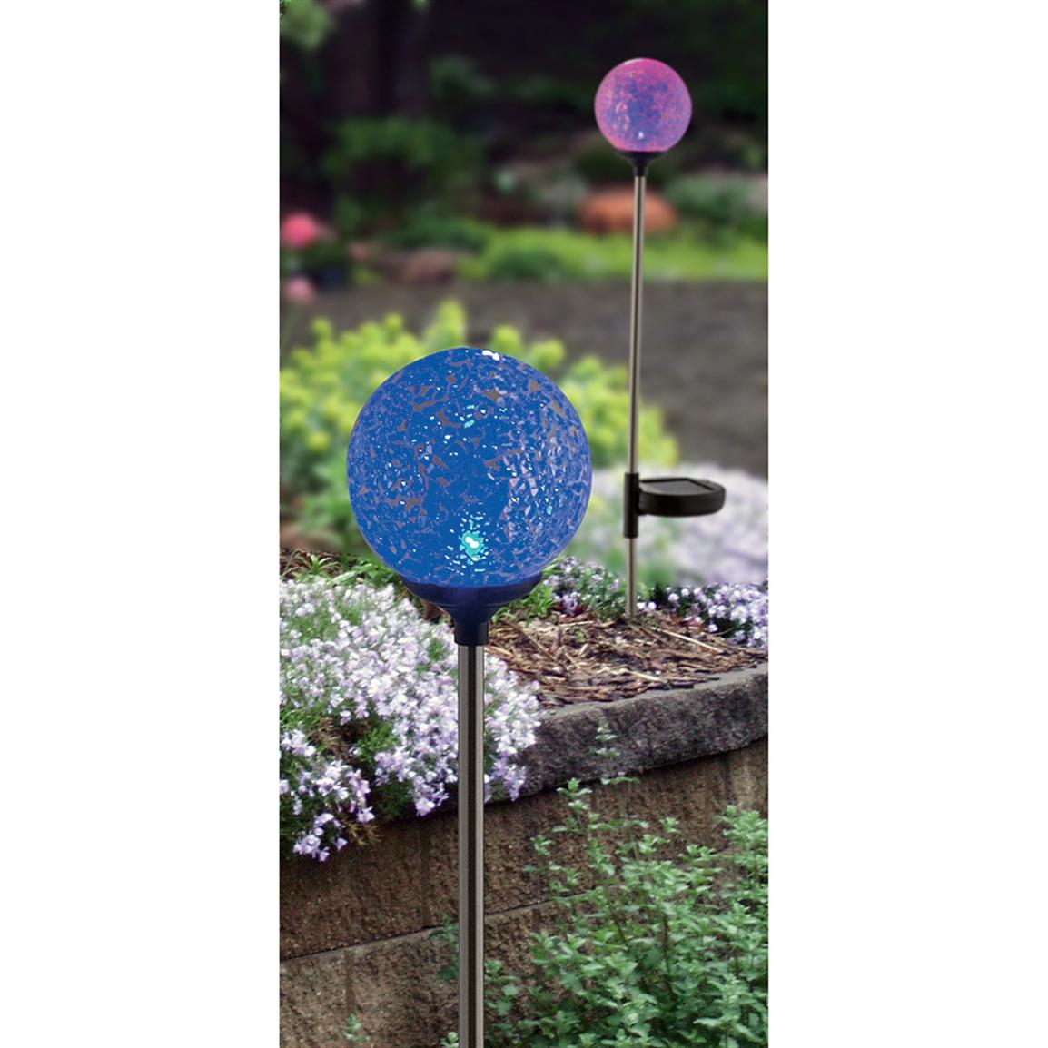 6 - Pk. of Mosaic Globe Solar Lights - 221349, Solar ...