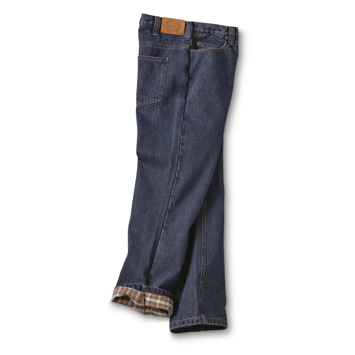 guide gear flannel lined jeans