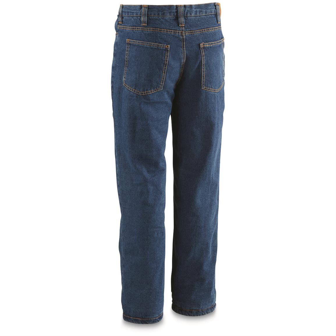 Guide Gear Men's Insulated Stone Washed Jeans, 100 Grams - 221528 ...