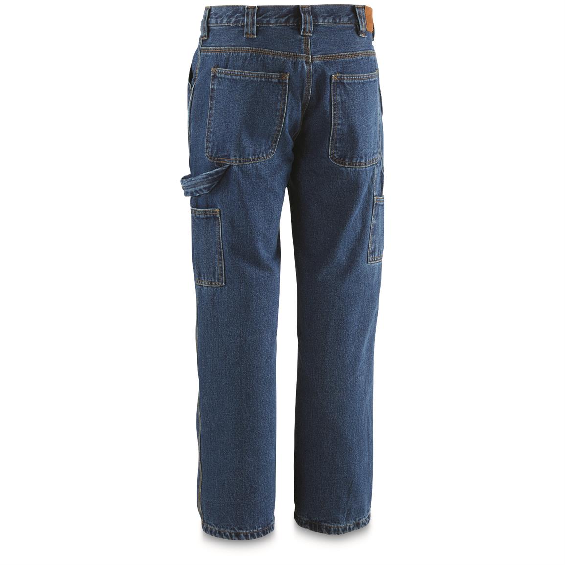 mens lined carpenter jeans