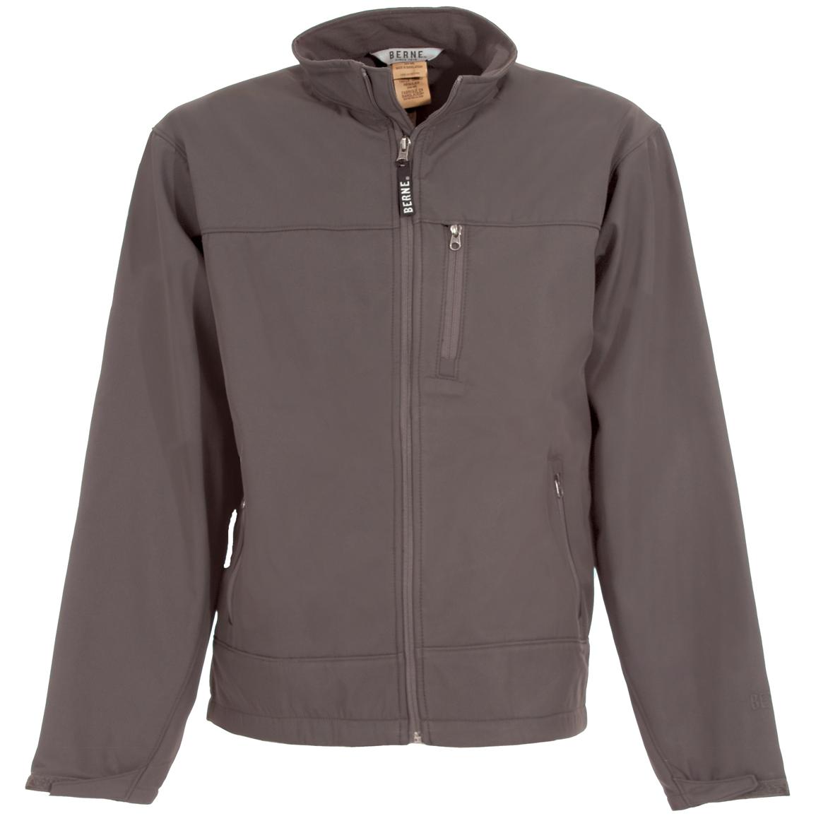 Men's Berne Soft Shell Jacket - 221604, Insulated Jackets & Coats at ...