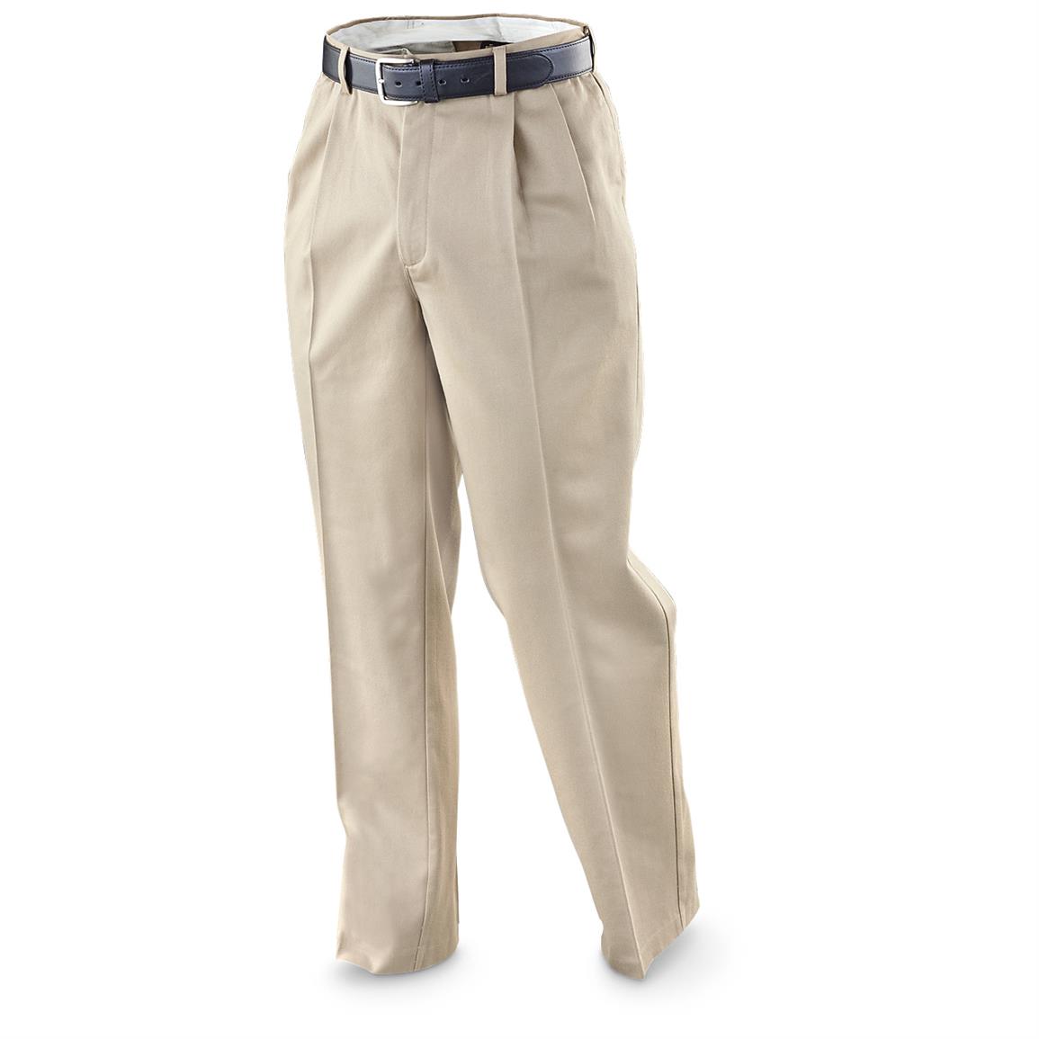 Guide Gear Men's Pleated Pants - 221609, Jeans & Pants at Sportsman's Guide