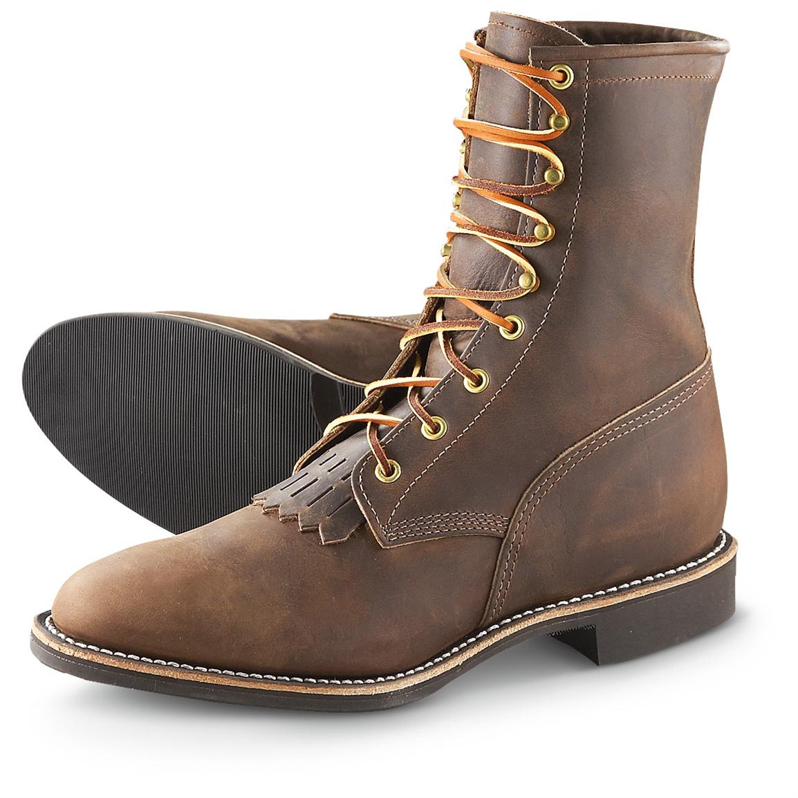 justin bay apache lacer boots