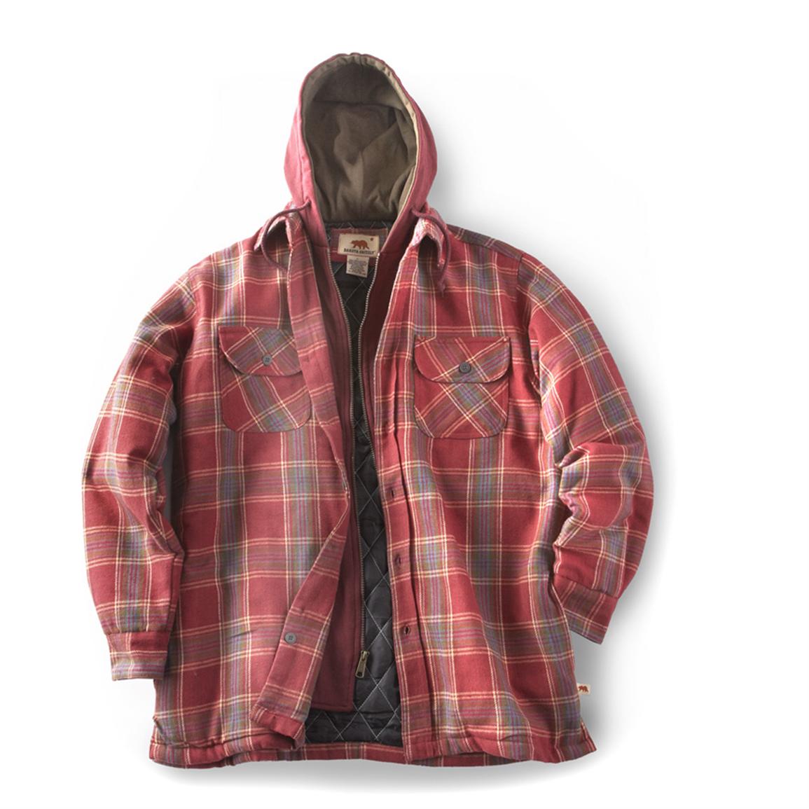 Dakota Grizzly Flannel Fleece - lined Hooded Jacket - 221879 ...