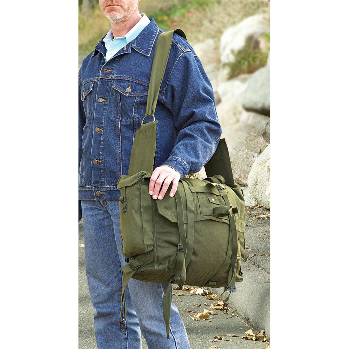 Mens Army Combat Military Travel Shoulder Messenger Satchel Pouch Zip Bag Green Black Or DPM Camo