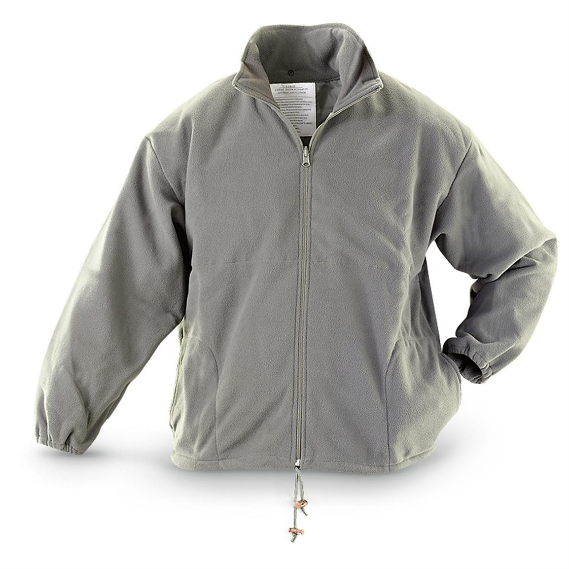 Mil-style Fleece Jacket, Sage Green - 221973, Insulated Jackets ...