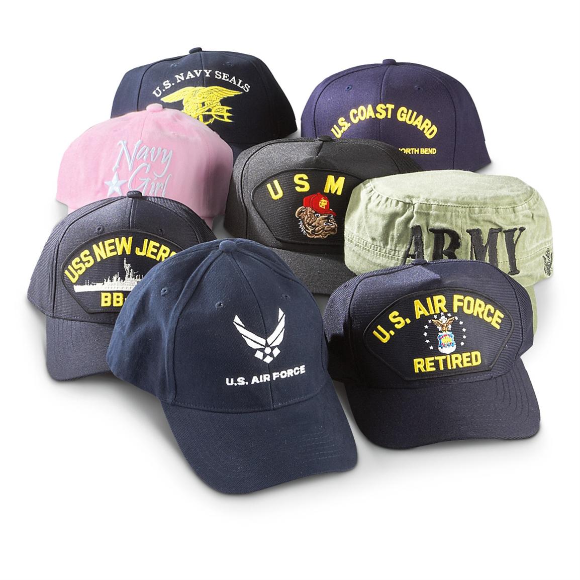 8-pk-of-military-ball-caps-222003-hats-caps-at-sportsman-s-guide