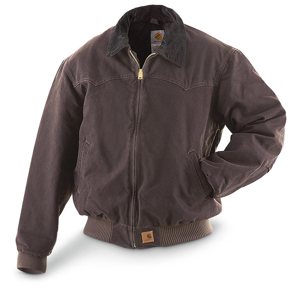 Carhartt® Quilted Flannel - lined Duck Santa Fe Jacket - 222217 ...