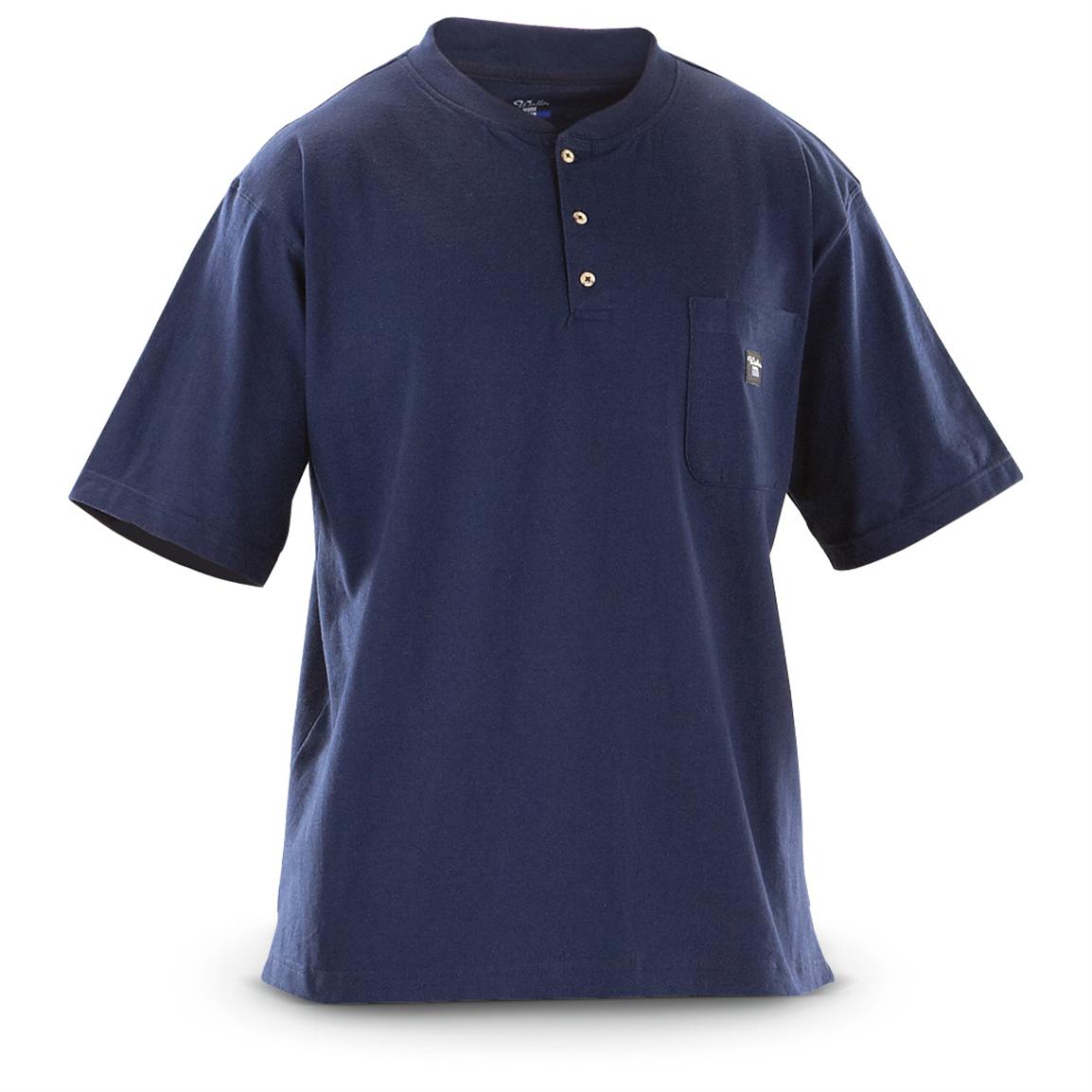 2 - Pk. of Walls® Short - sleeved Henley Work Shirts - 222223, Shorts ...