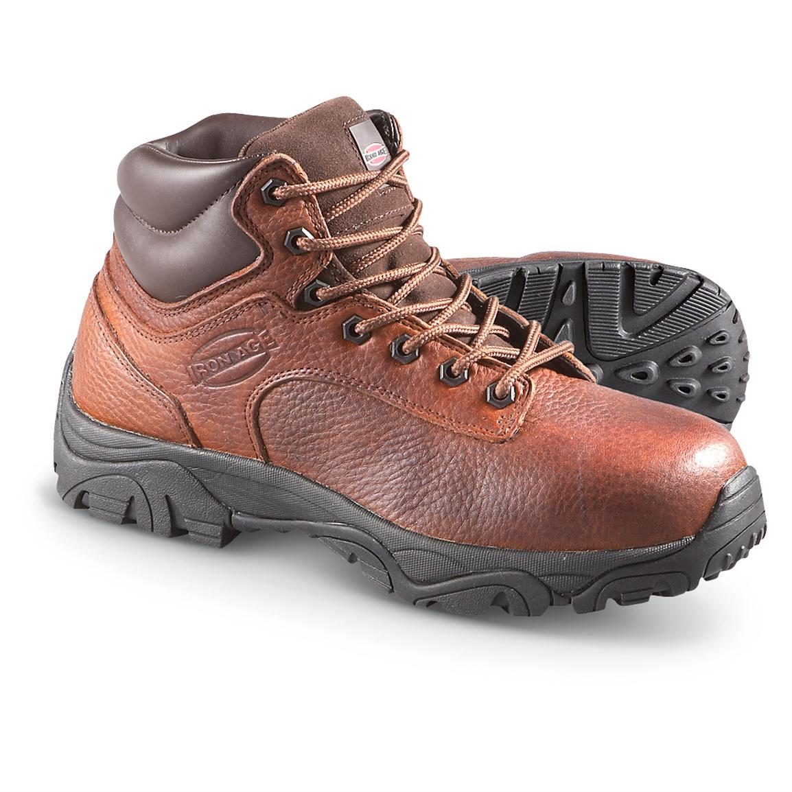 Men's Iron Age® 6" Trencher Composite Toe Work Boots, Brown