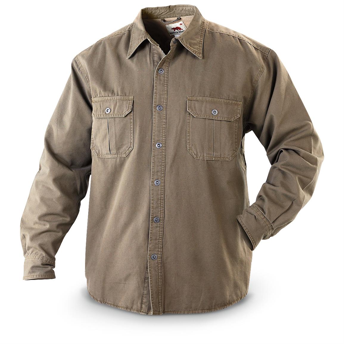 Dakota Grizzly® Walt Fleece - lined Shirt Jacket, Tan - 222436 ...