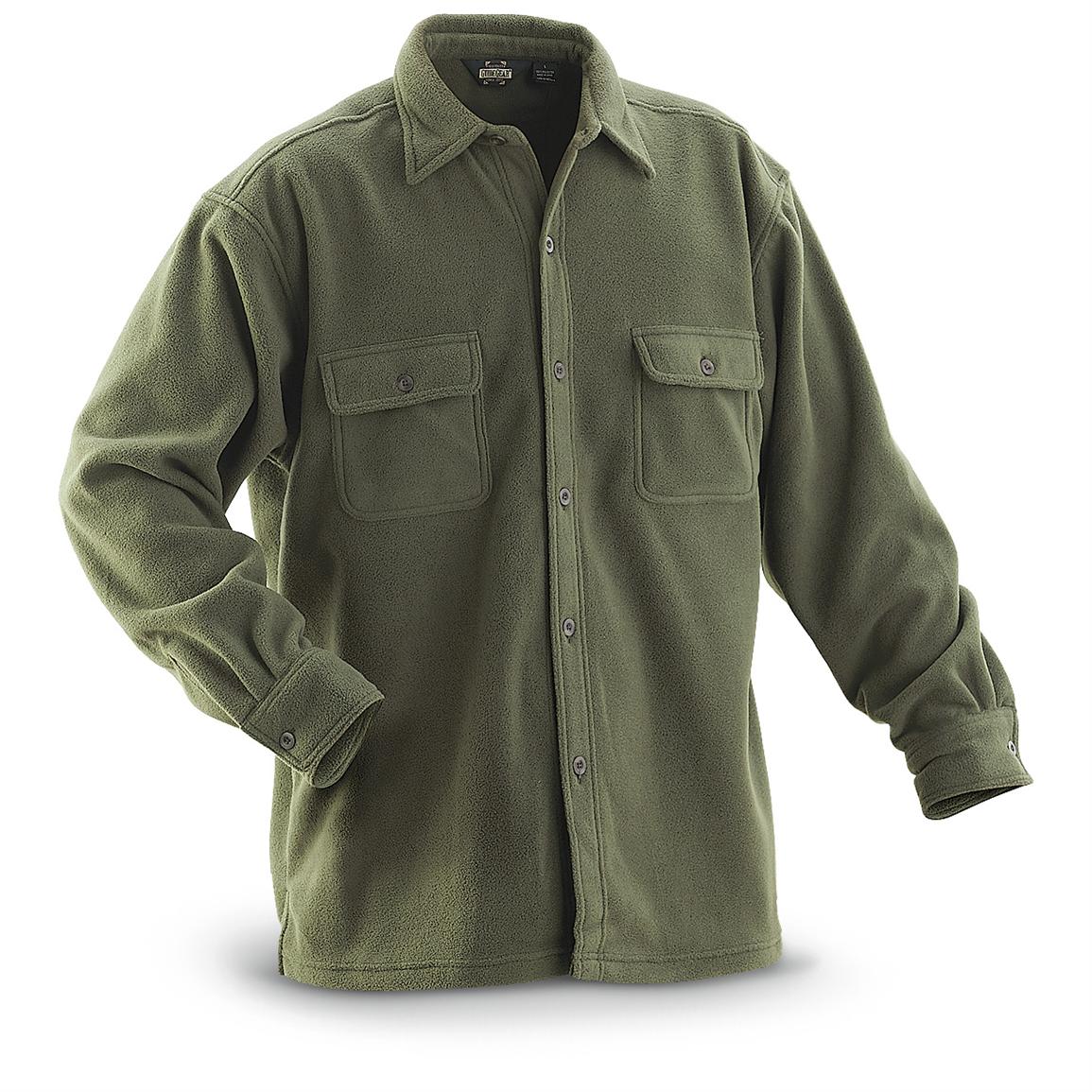 Guide Gear® Fleece CPO Jacket - 222439, Shirts at Sportsman's Guide