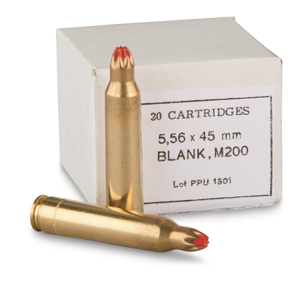 PPU M200 Standard Blanks, 5.56x45mm, 20 Rounds