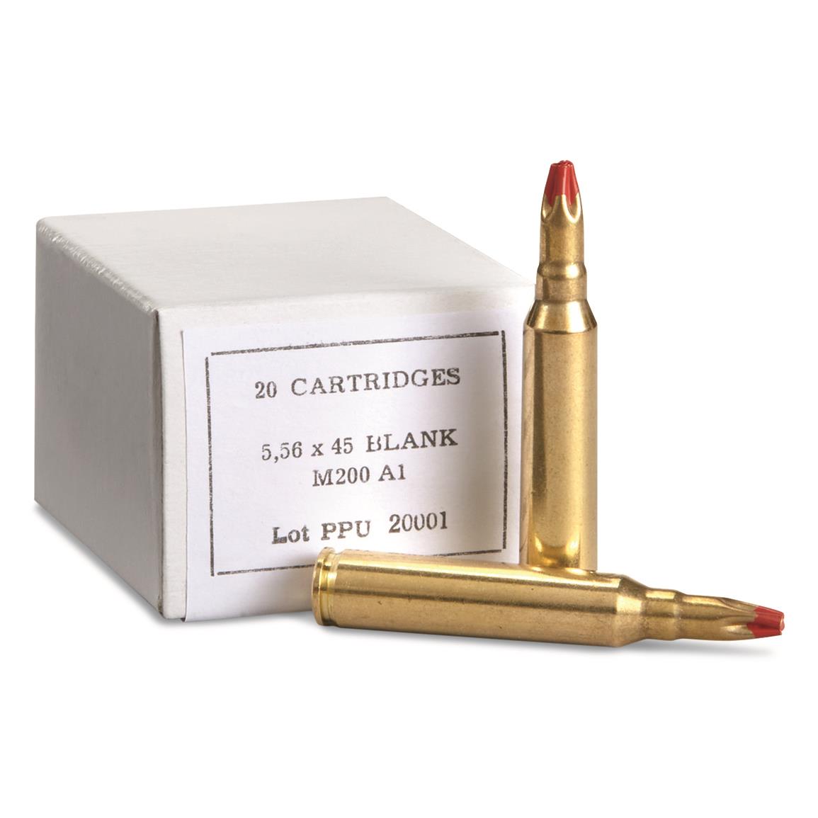 PPU M200 A1 Standard Blank Ammo 5 56x45mm NATO 20 Rounds 222523 5 