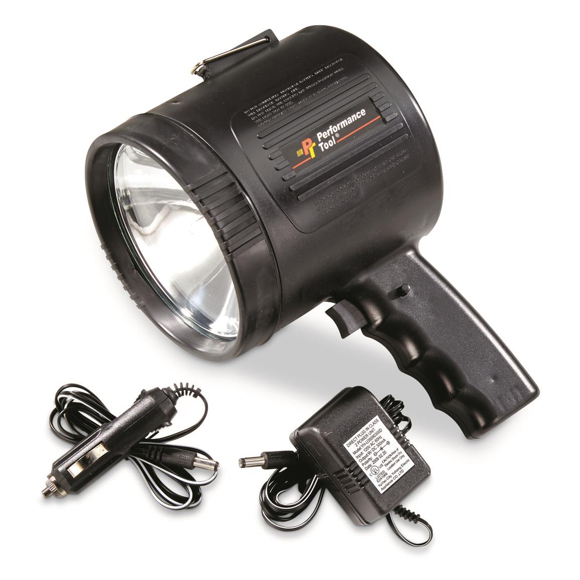 NEW 3.5 MILLION CANDLE POWER LED TORCH SPOTLIGHT HALOGEN FLASHLIGHT RECHARGEABLE 