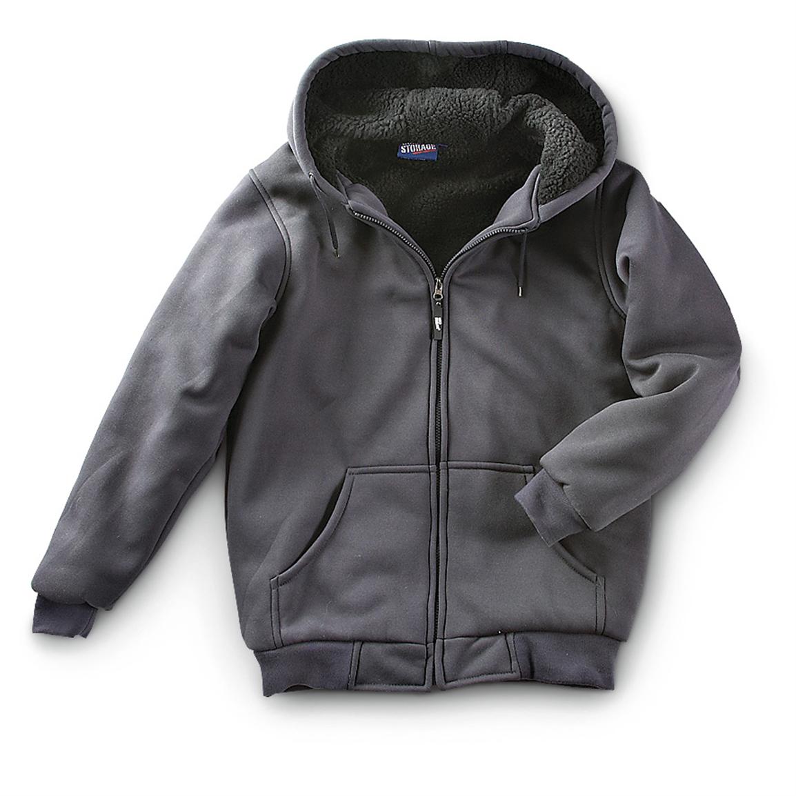 Cold Storage® Fleece - lined Hooded Sweatshirt - 223213, Sweatshirts ...