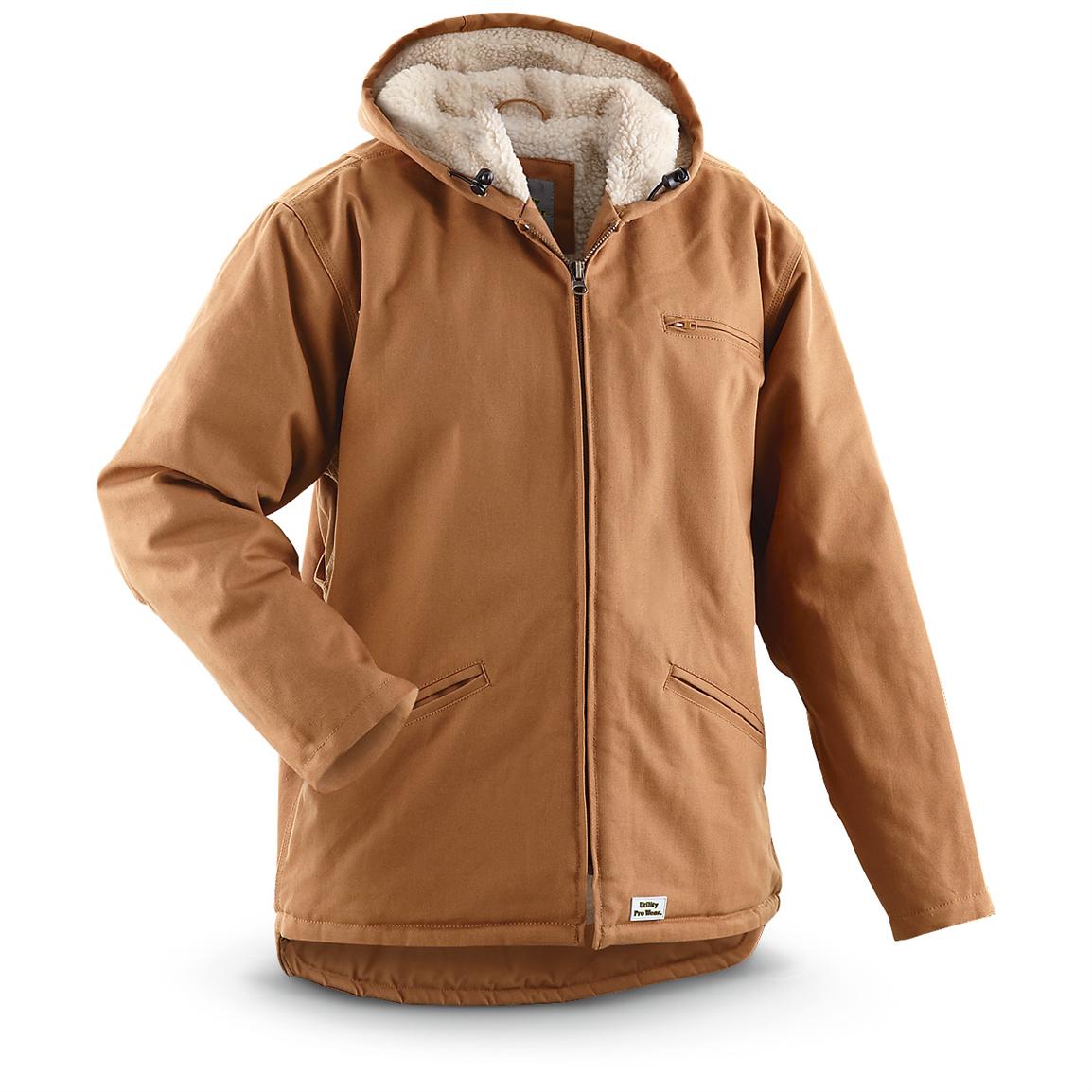 Utility Pro Wear™ Hooded Sherpa Jacket - 223216, Insulated Jackets ...