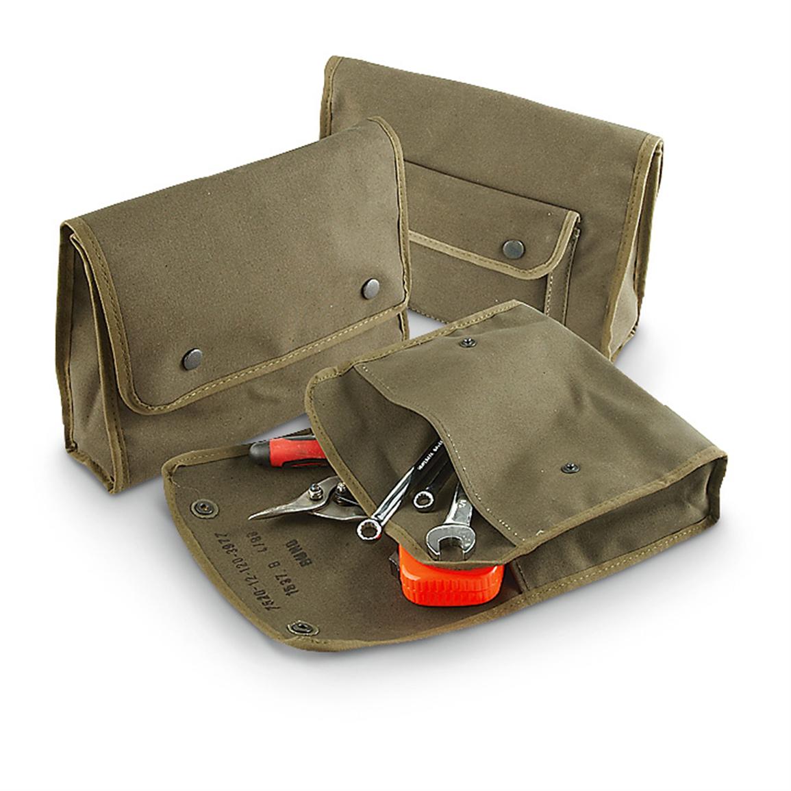 3 New German Military Surplus Canvas Tool Bags - 223222, Entrenching Tools at Sportsman&#39;s Guide