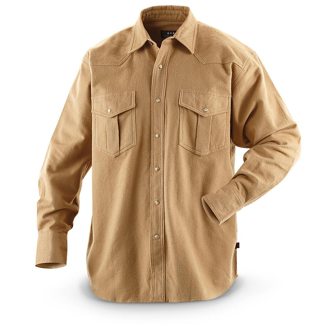 Moose Creek® Western Chamois Shirt - 223539, Shirts & Polos at ...