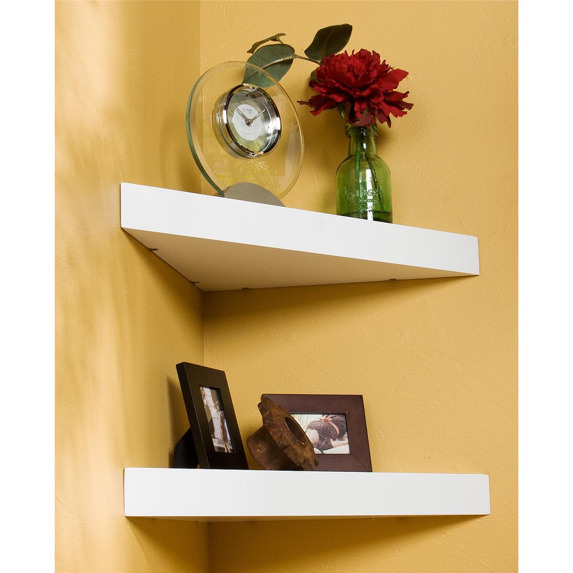SEI® 14" Chicago Corner Floating Shelf 223749, Decorative Accessories