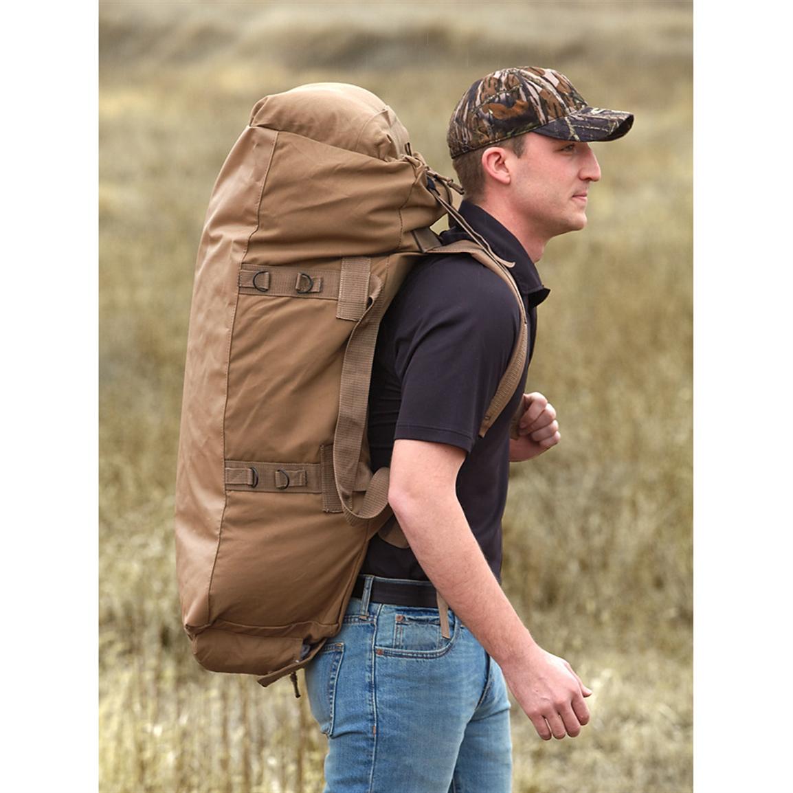 duffel bag or backpack