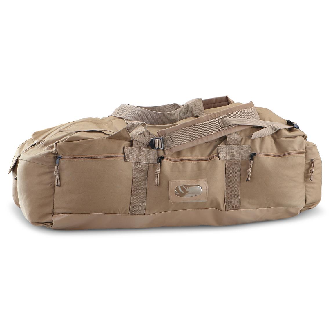 Military - style Israeli Mossad Tactical Duffel Bag / Backpack, Coyote ...