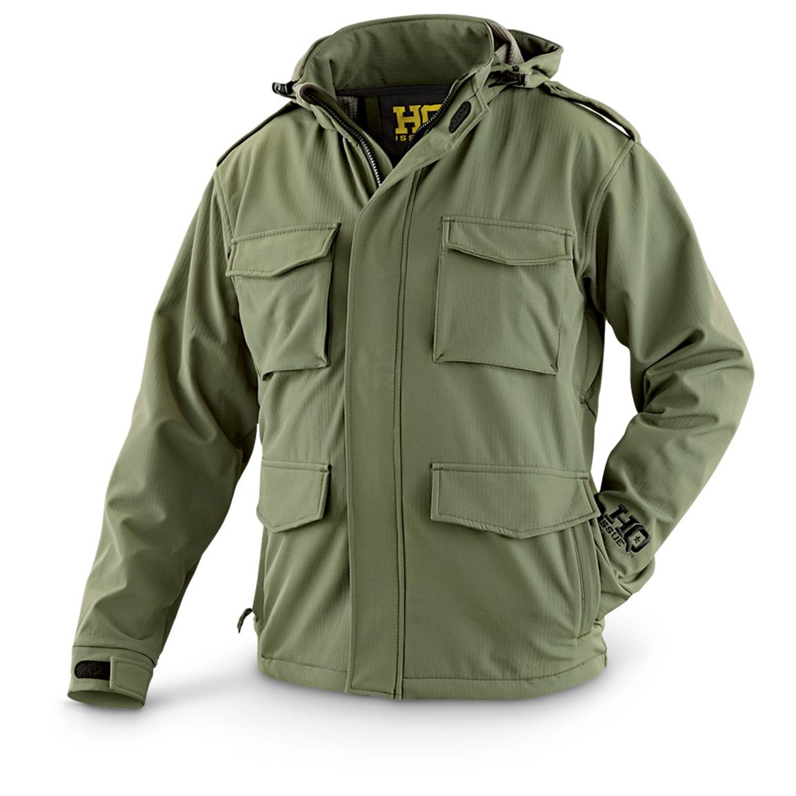 HQ ISSUE® Military Grid Jacket - 223856, Insulated Jackets & Coats at ...