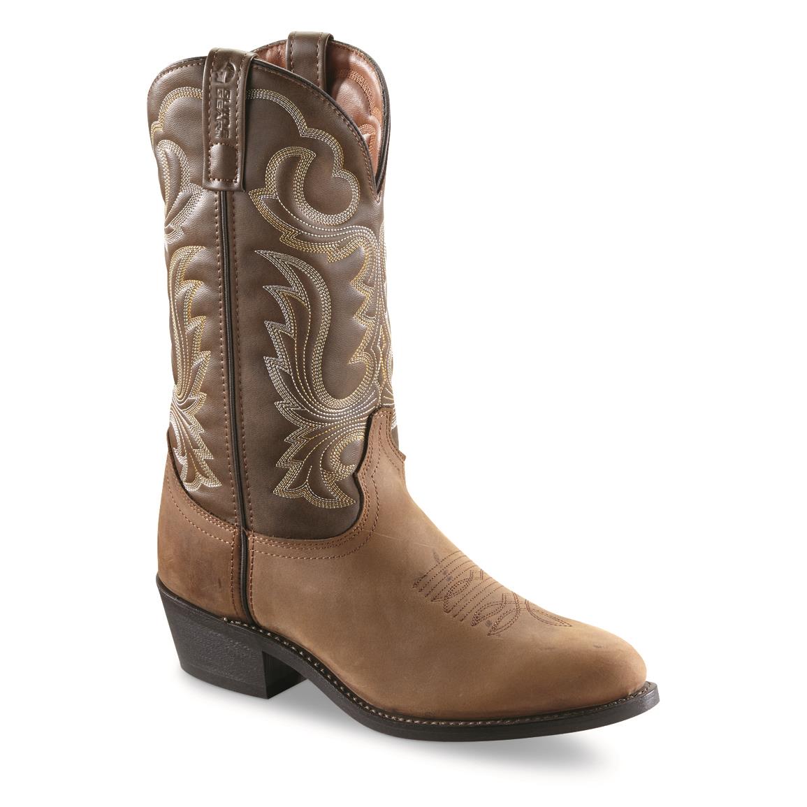 Guide Gear Men's 12" Cowboy Boots - 223925, Cowboy & Western Boots at  Sportsman's Guide