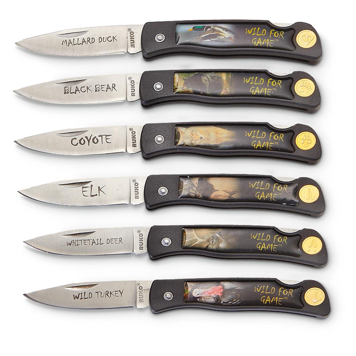RUKO® Wild for Game™ Folding Knife Set - 223988, Folding Knives at