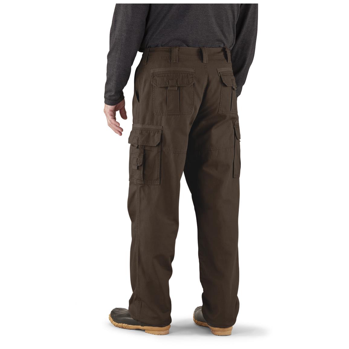 Men's Cargo Pants, Flannel Lined - 224165, Insulated Pants, Overalls ...