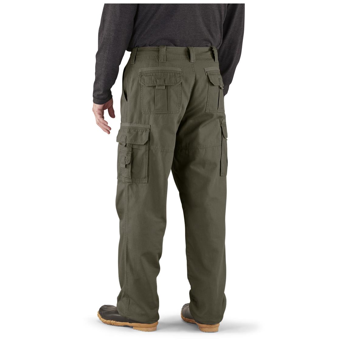 Men's Cargo Pants, Flannel Lined - 224165, Insulated Pants, Overalls ...