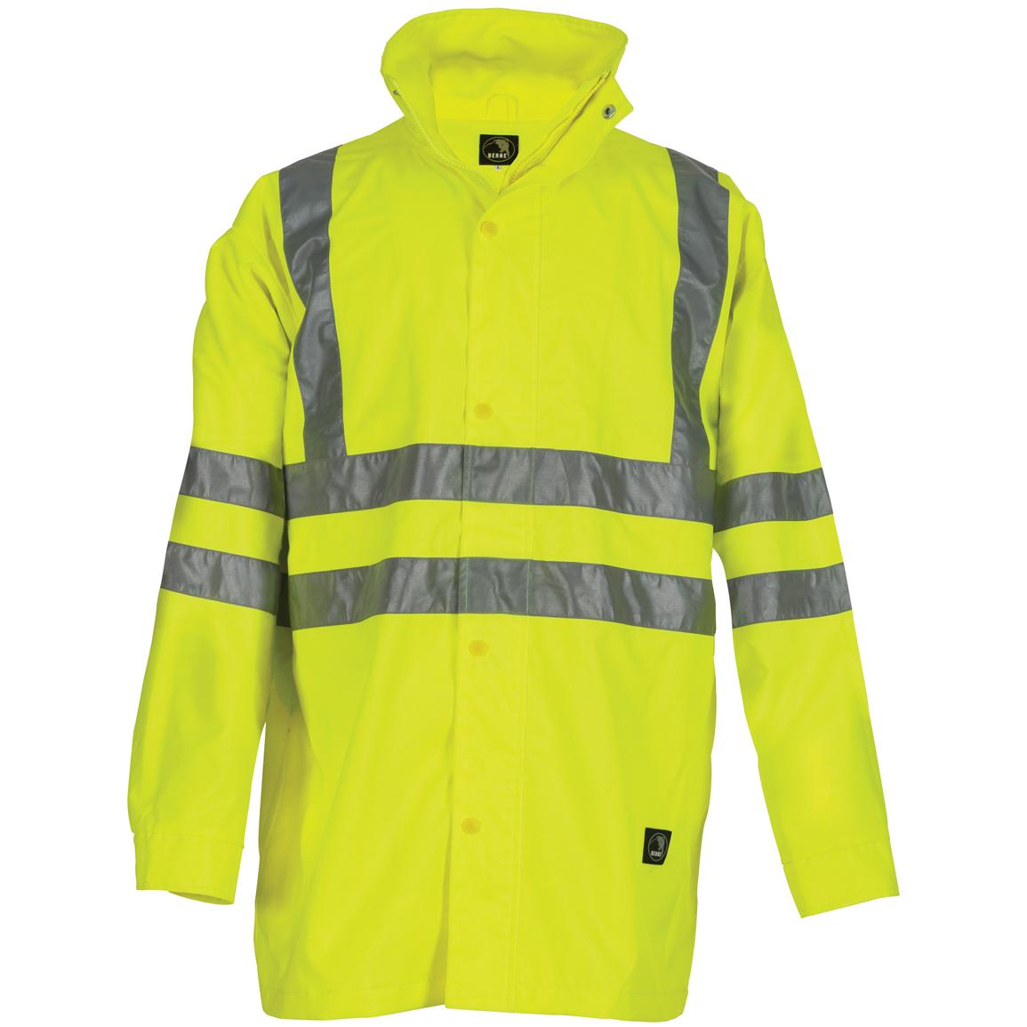 Berne® Hi - Visibility Waterproof Safety Coat, Yellow - 224320 ...