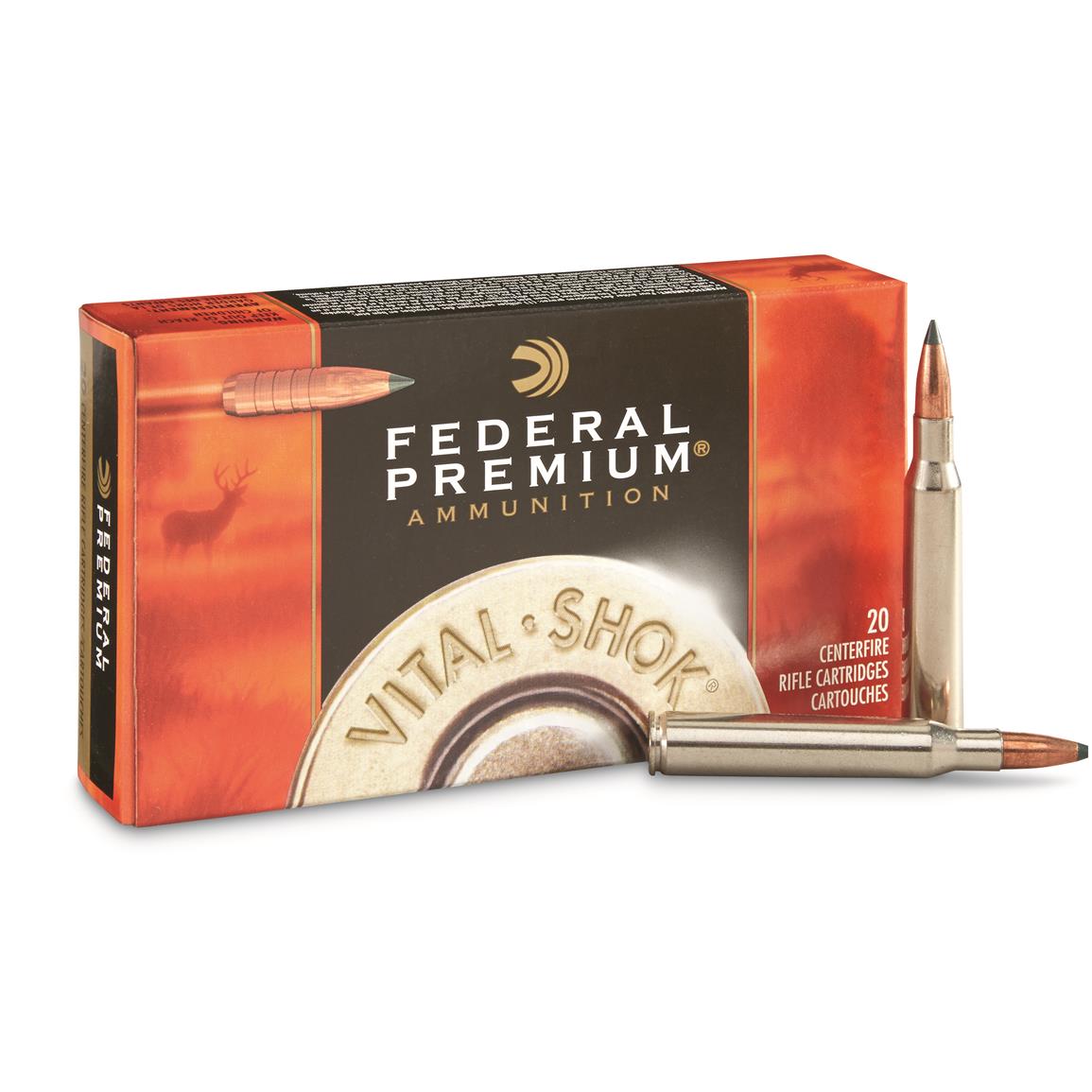 Federal Premium Vital-Shok, .280 Remington, Trophy Copper BT, 140 Grain, 20 Rounds