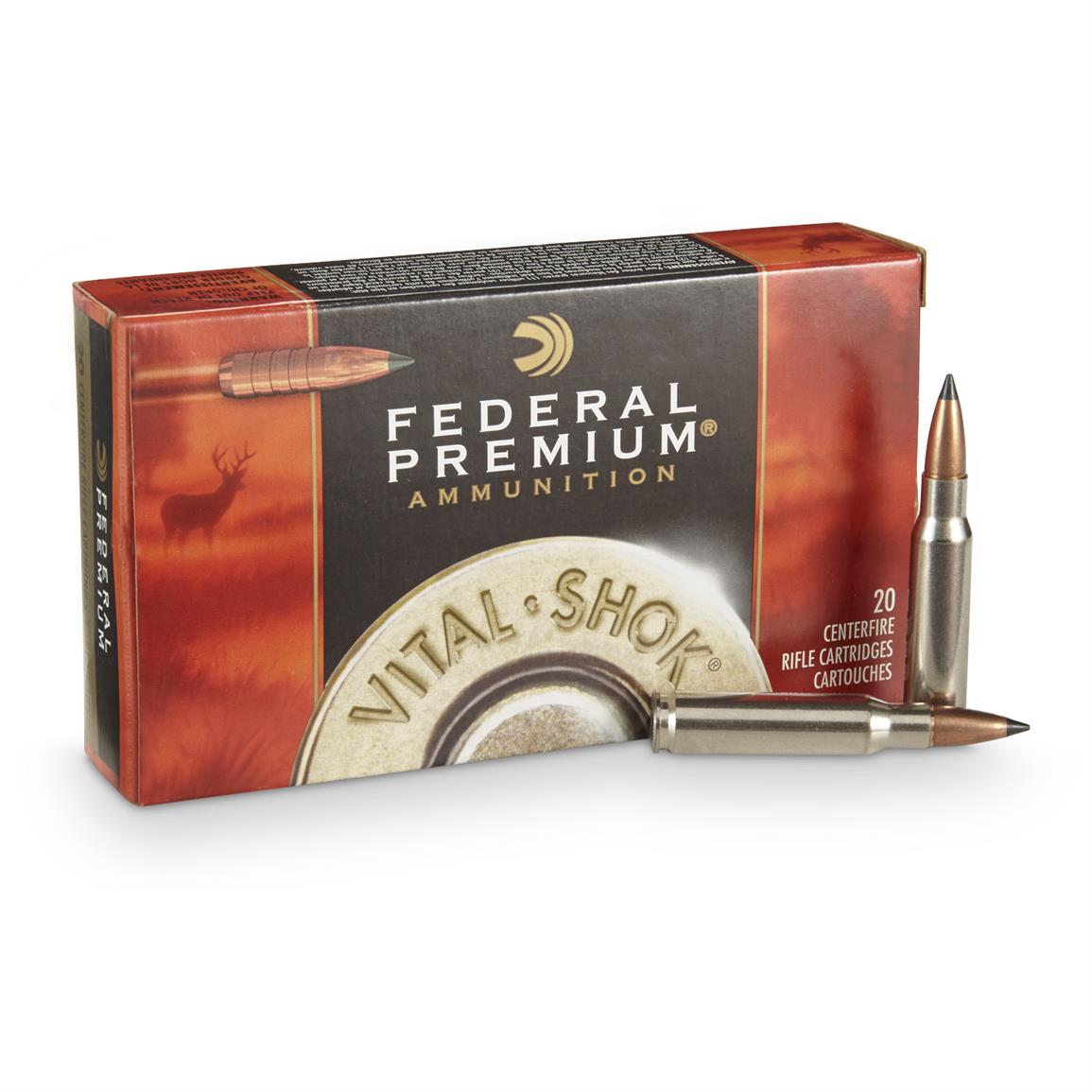 Federal Premium Vital-Shok, .308 Winchester, Trophy Copper BT, 150 Grain, 20 Rounds