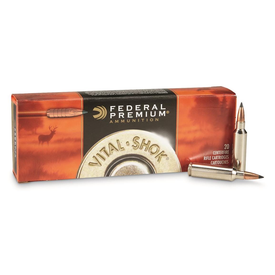 Federal Premium Vital-Shok, .300 Winchester Short Magnum, Trophy Copper BT, 165 Grain, 20 Rounds