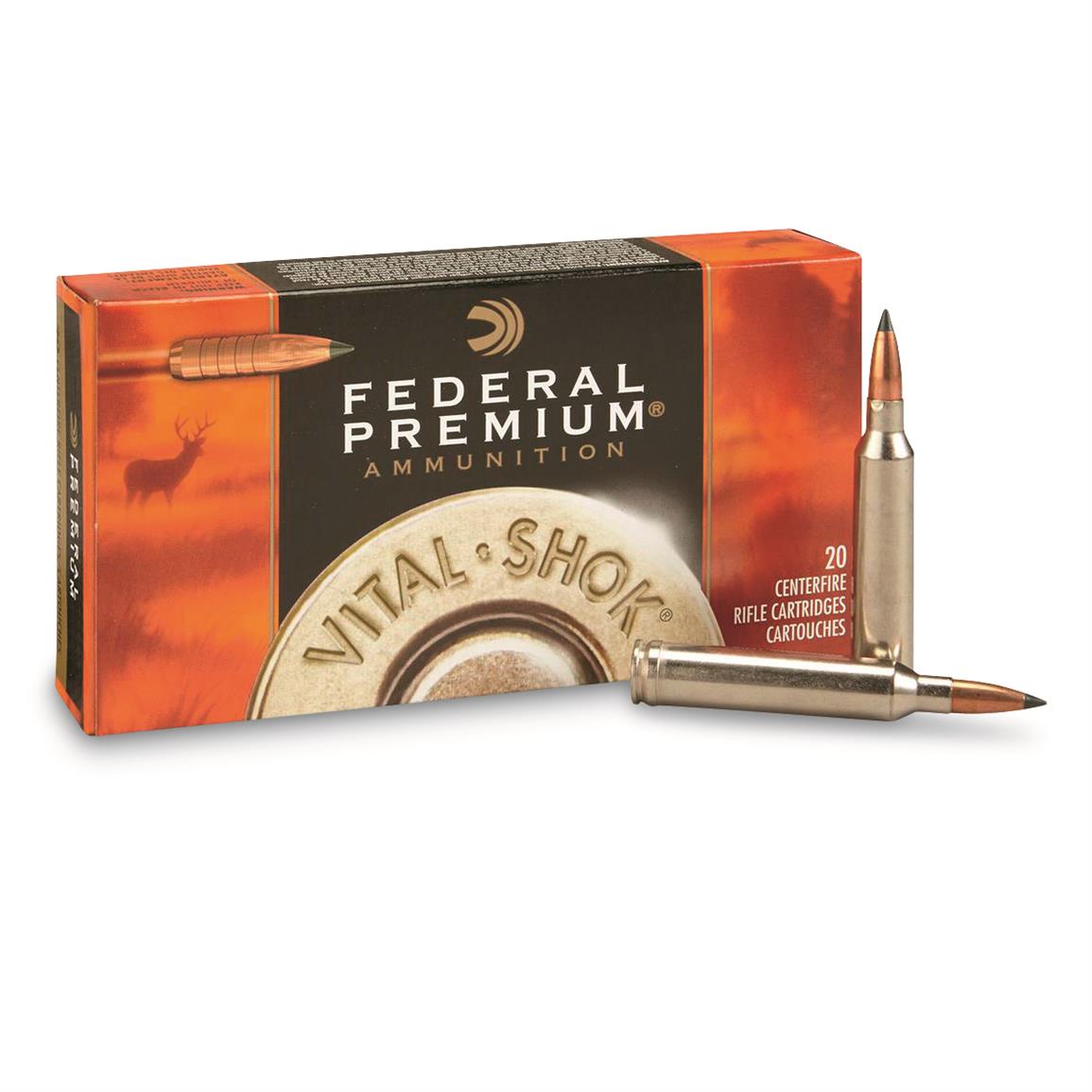 Federal Premium Vital-Shok, .338 Federal, Trophy Copper BT, 200 Grain, 20 Rounds