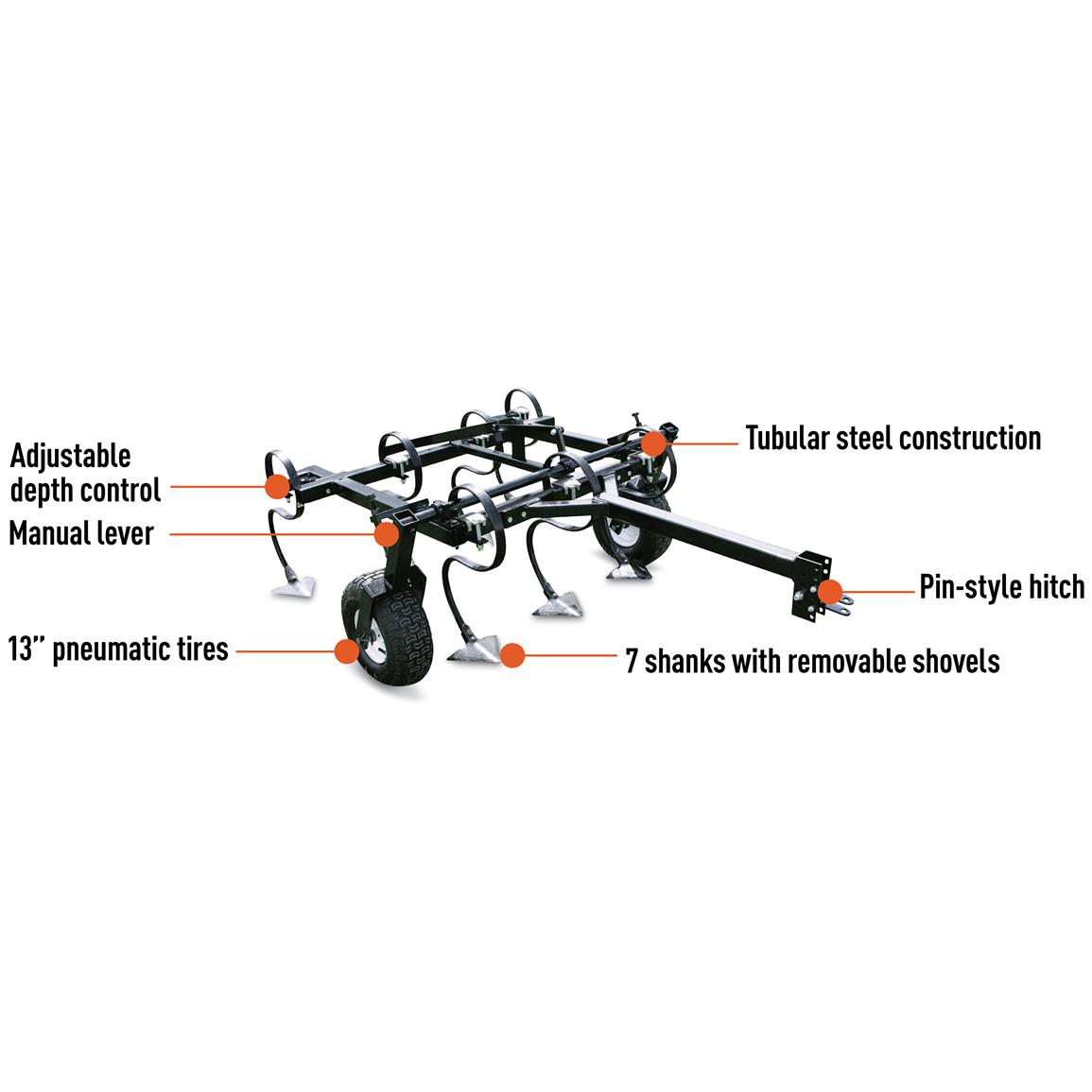 Field Tuff 48" ATV / UTV Cultivator 225635, ATV Implements at
