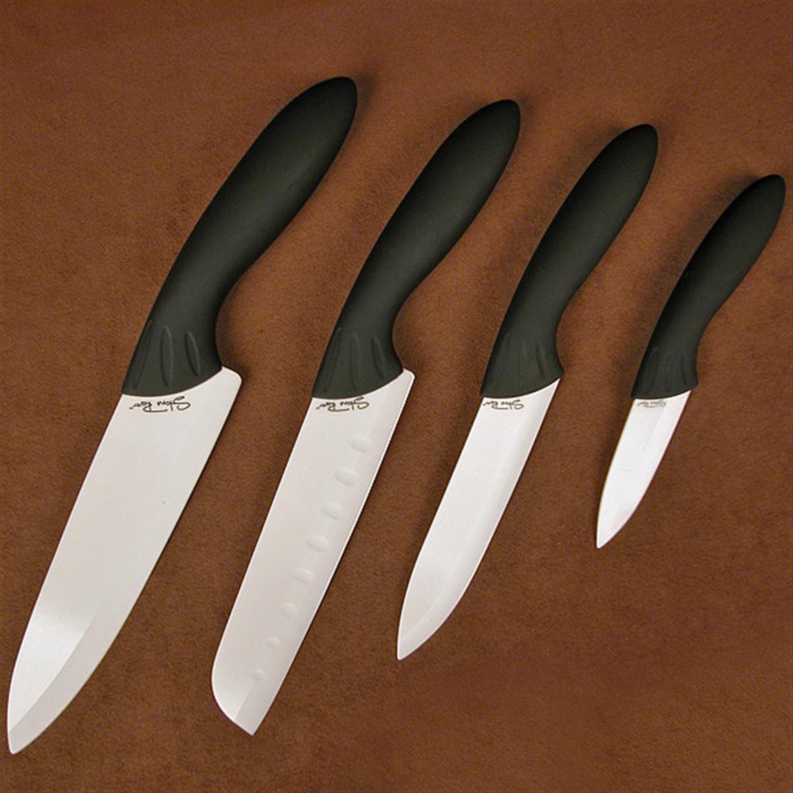 Stone River 4-Pc. Ceramic Knife Set - 225835, Kitchen Knives at ...