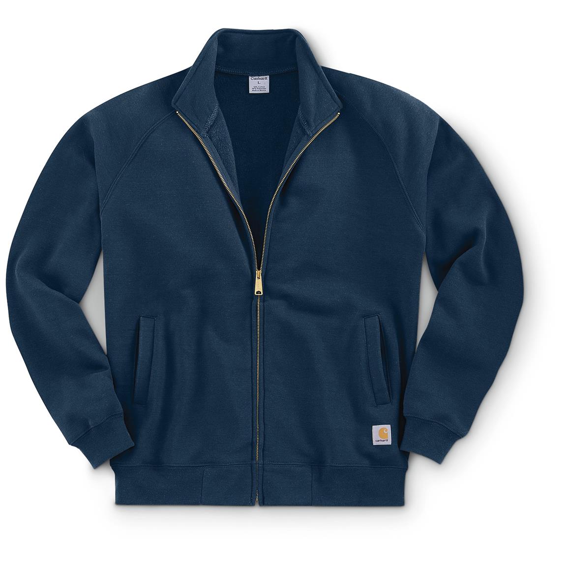 Carhartt Men's Mid-Weight Mock Neck Zip-Front Sweatshirt - 226150 ...