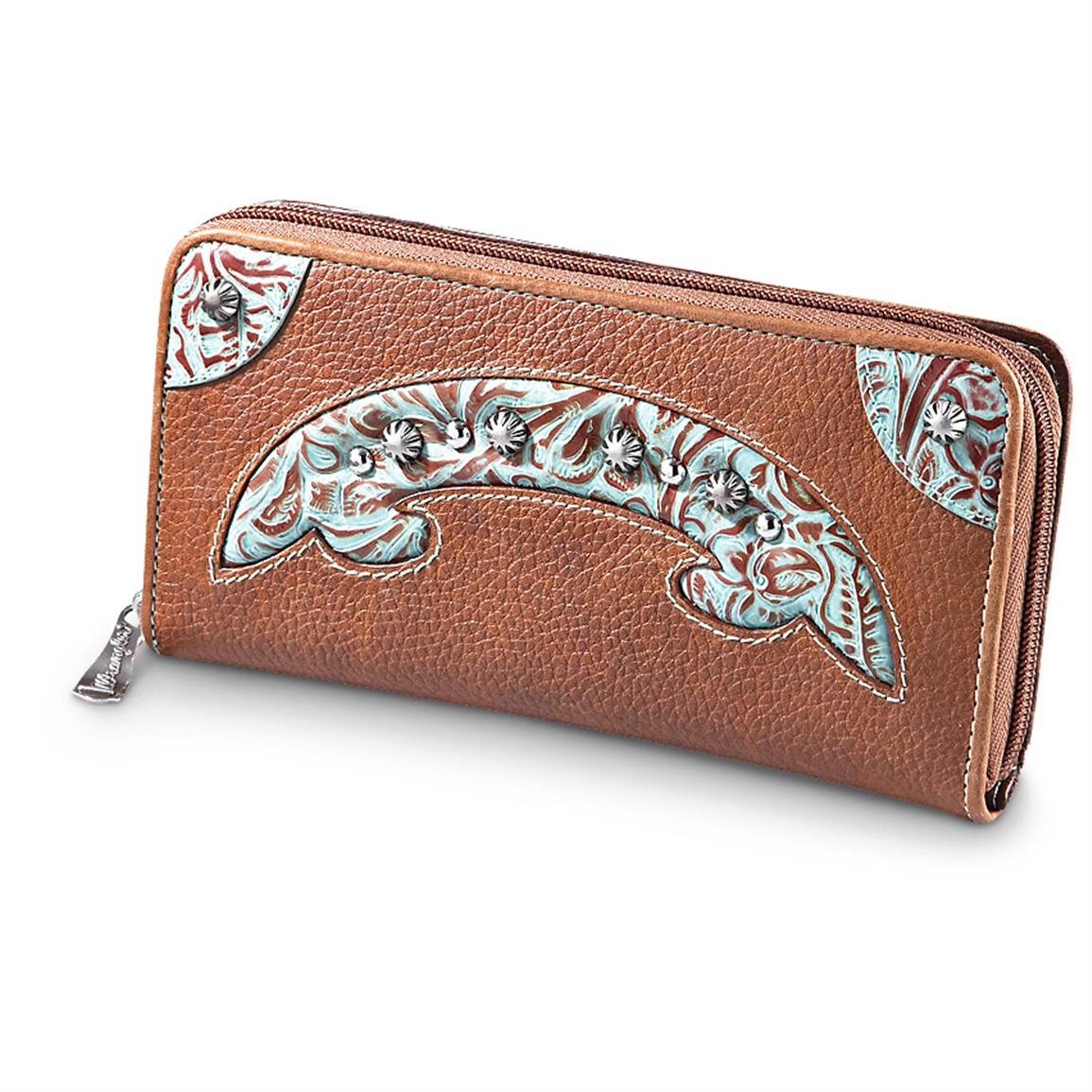 Wrangler® Leather Wallet - 226250, Wallets at Sportsman's Guide