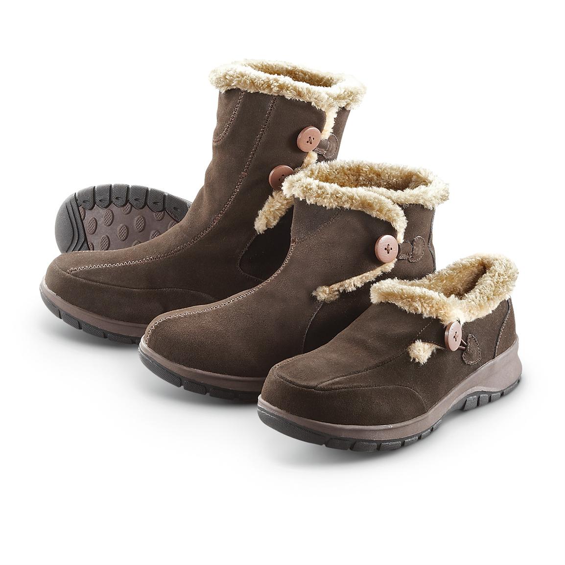 Women's Guide Gear® Winter Mid Boots, Brown - 226422, Winter ...