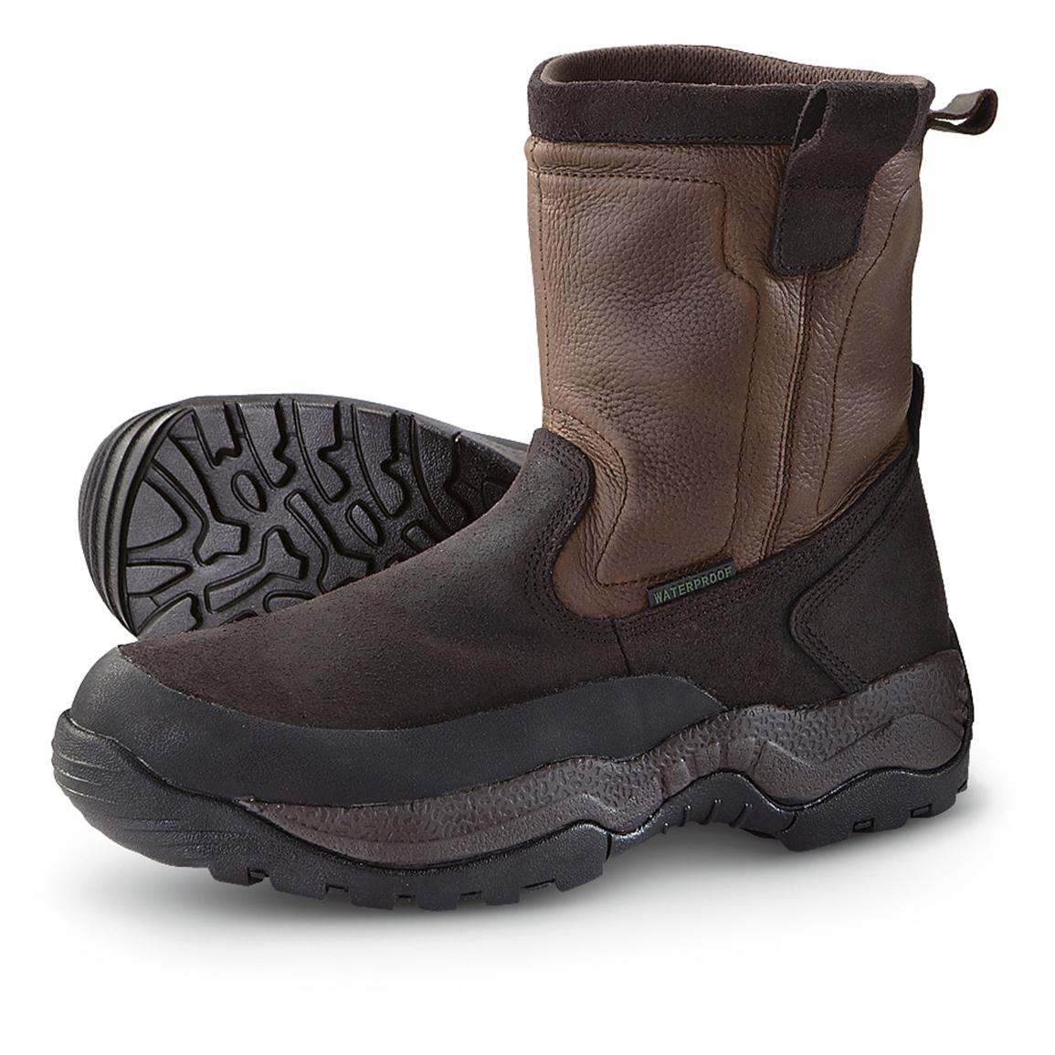 mens insulated pull on boots